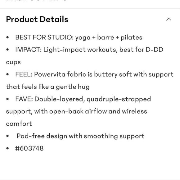 NWT Athleta Double Up Bra. Dusk/Gossamer. Small  D-DD - Picture 4 of 9